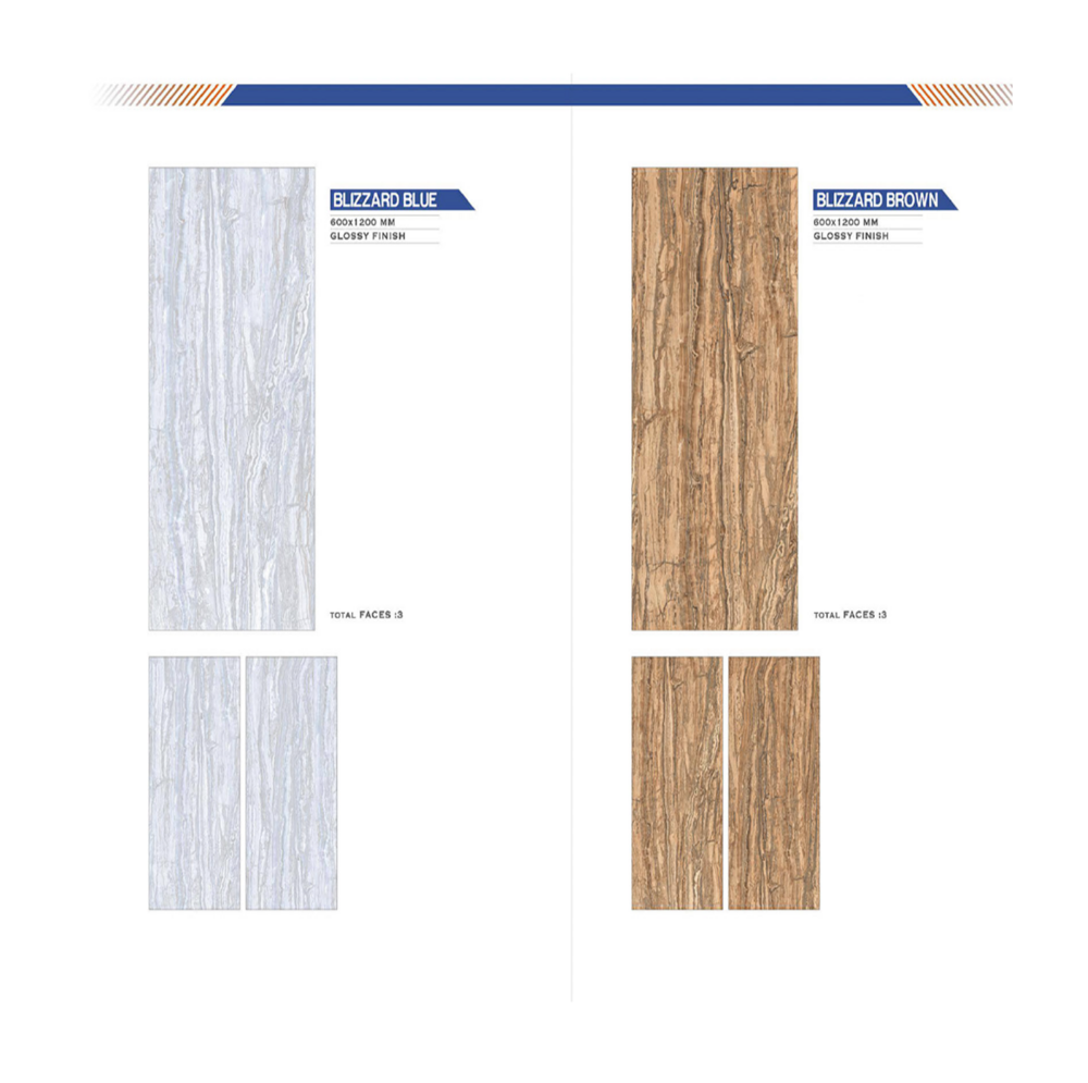 Glazed floor tiles