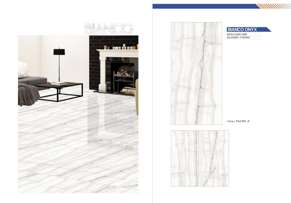 Glazed floor tiles