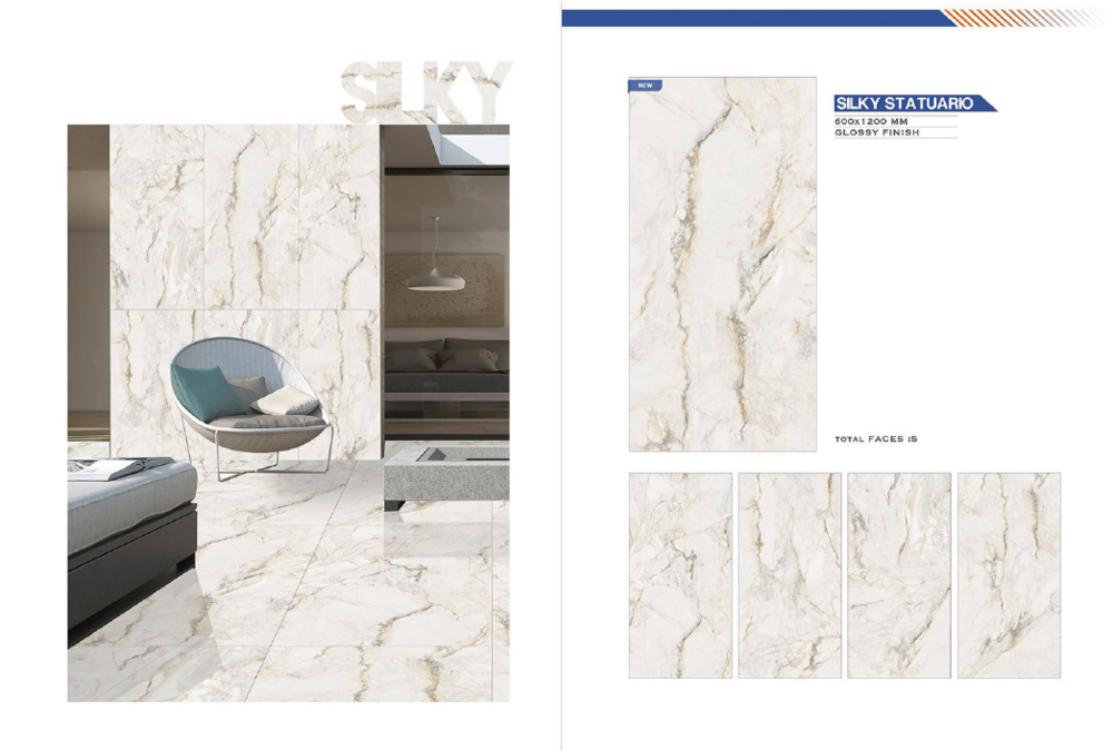 Glazed floor tiles