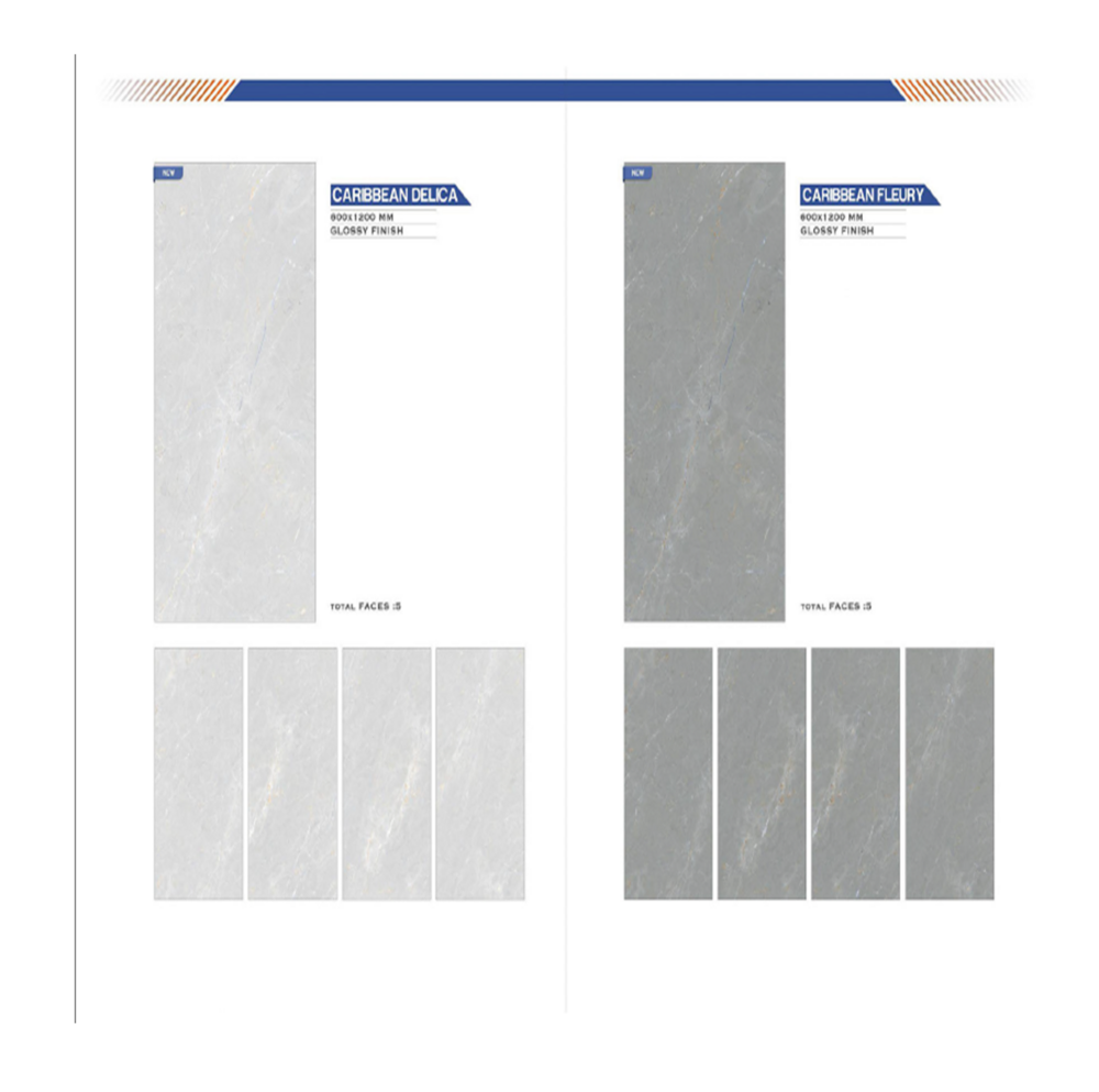 Natural stone floor tiles
