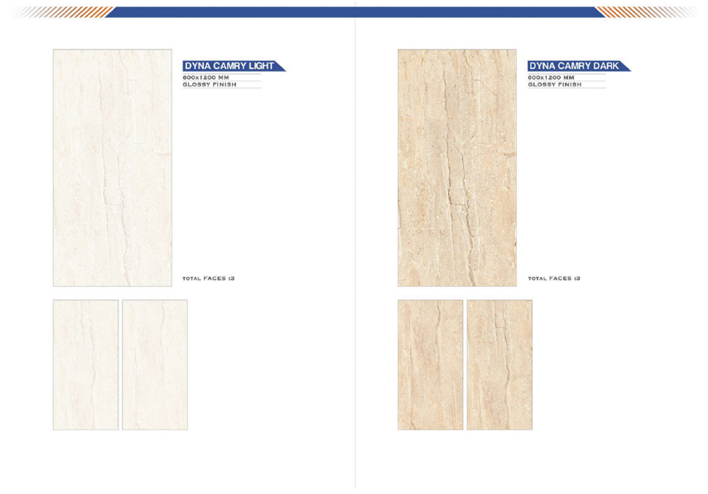 Natural stone floor tiles