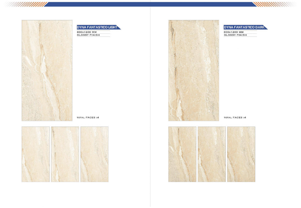Natural stone floor tiles