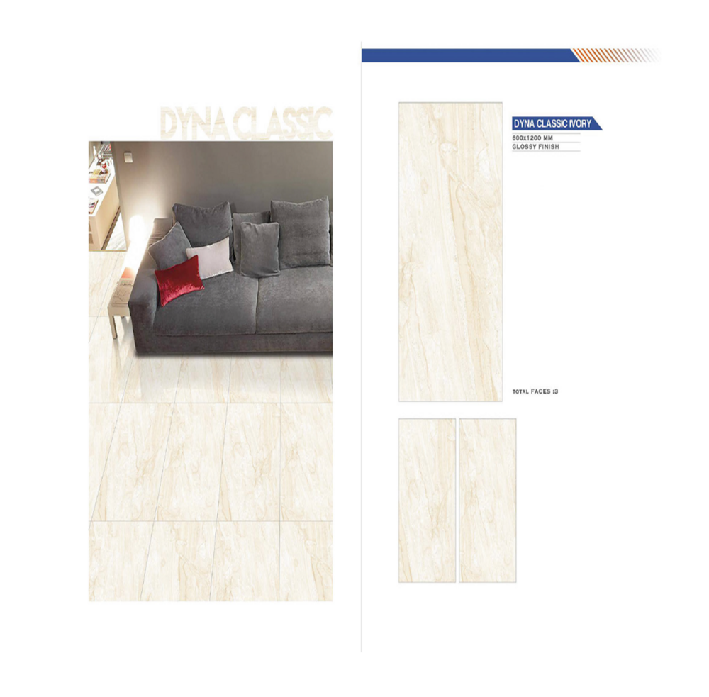 Natural stone floor tiles