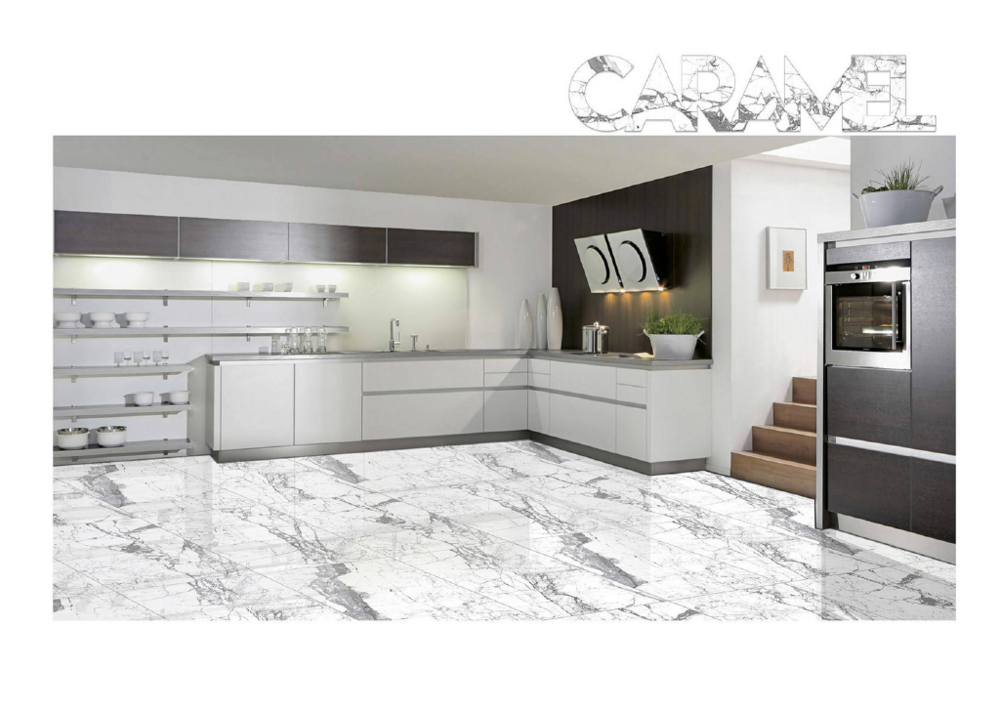 Natural stone floor tiles