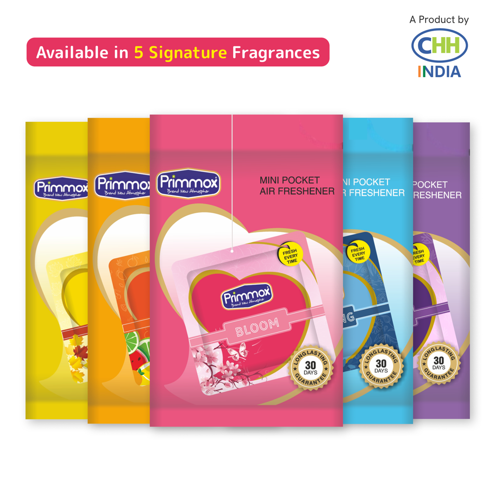 Pocket Gel Air Freshener - Bloom - Pack of 5