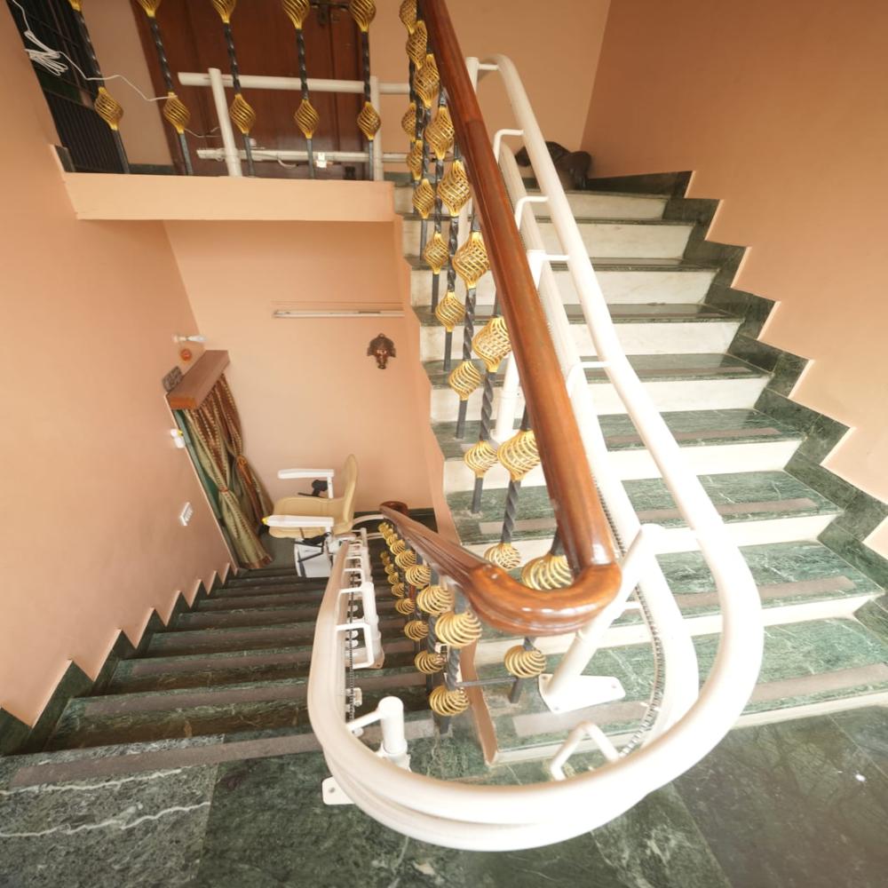 Curved Staircase Lift