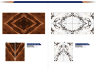 Marble floor tiles