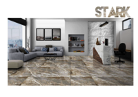 Marble floor tiles