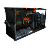 Shining Powder Mixer With 7 Hp Motor And Gearbox - Color: Silver