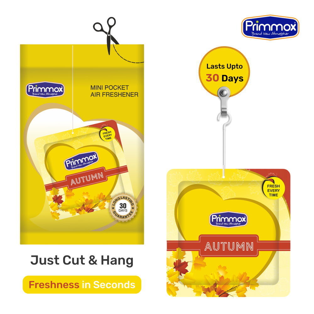 Pocket Gel Air Freshener - Autumn- Pack of 5
