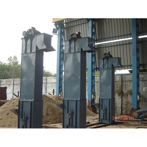 Ms Bucket Elevator - Mild Steel, Adjustable Lift Height, Load Capacity Varies, Chain Conveyor Structure, 440 Volt, 100 To 10000 Kg, 30 To 60â°c Operating Temp