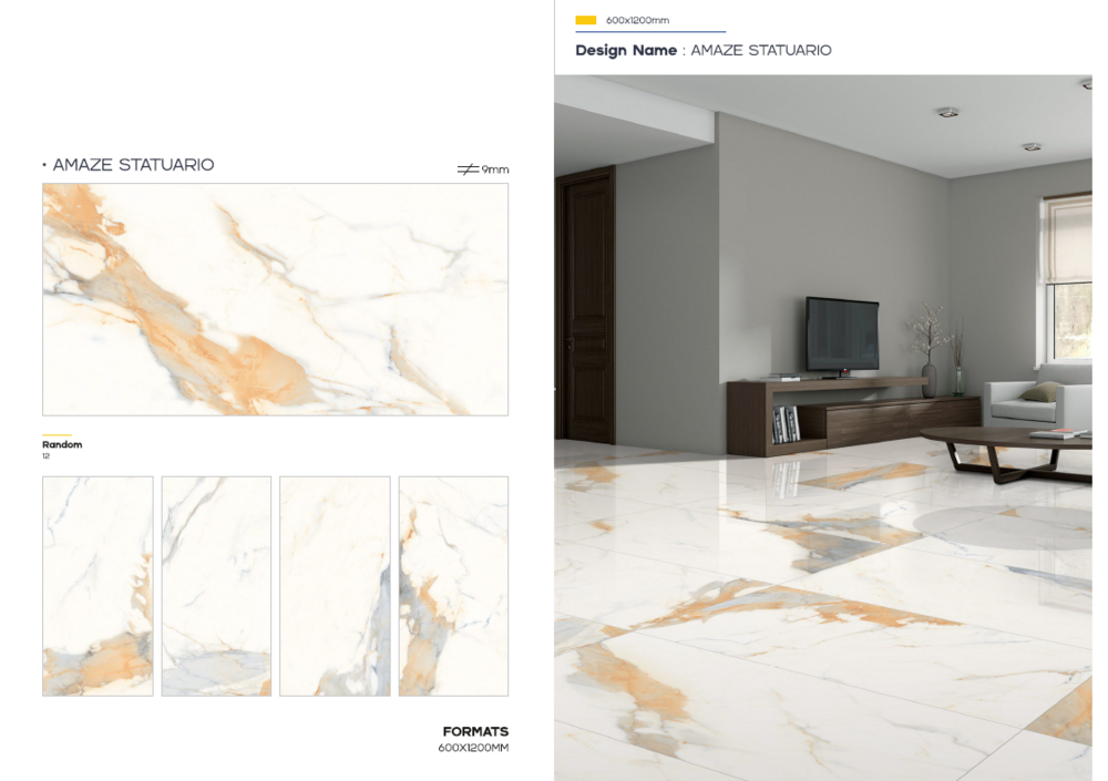 Matte finish floor tiles