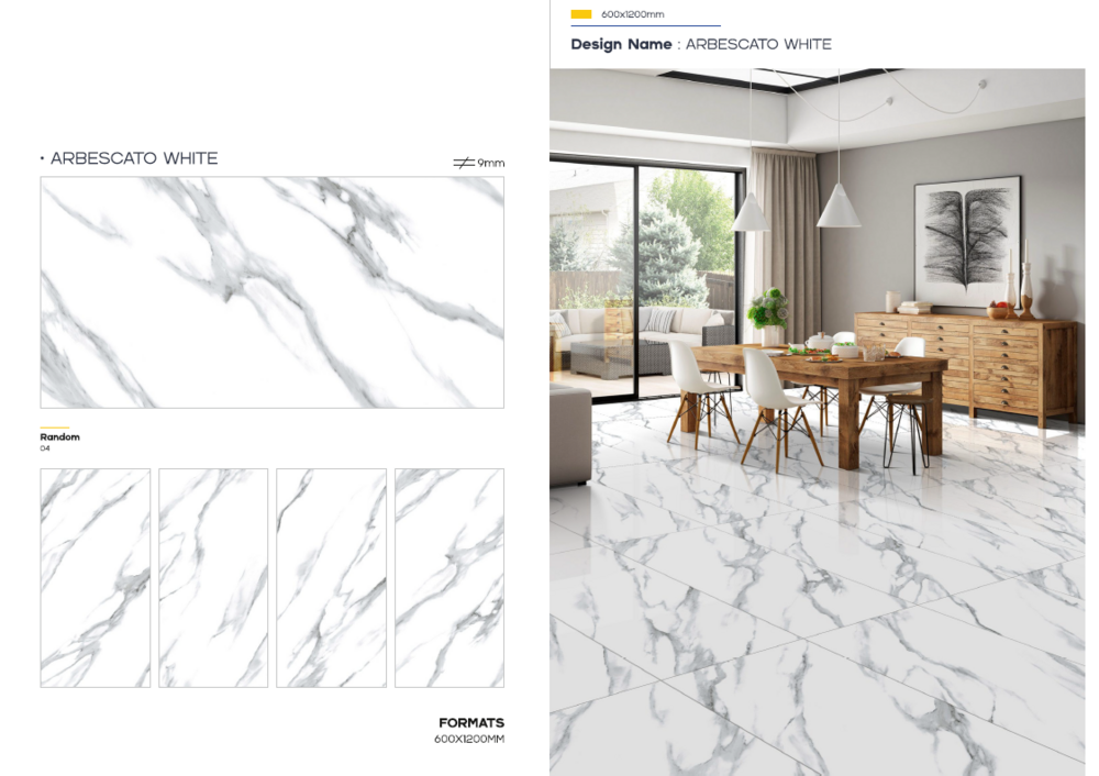 Matte finish floor tiles