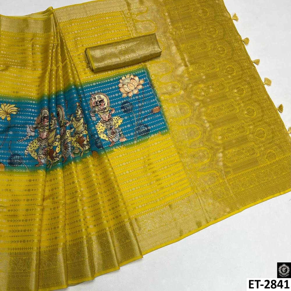 Krishna Motif Saree