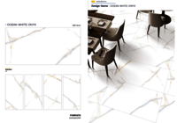 Mosaic floor tiles