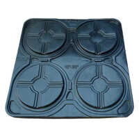 Hdpe 14 Inch Hdpe Wheel Rim Tray - Color: Black