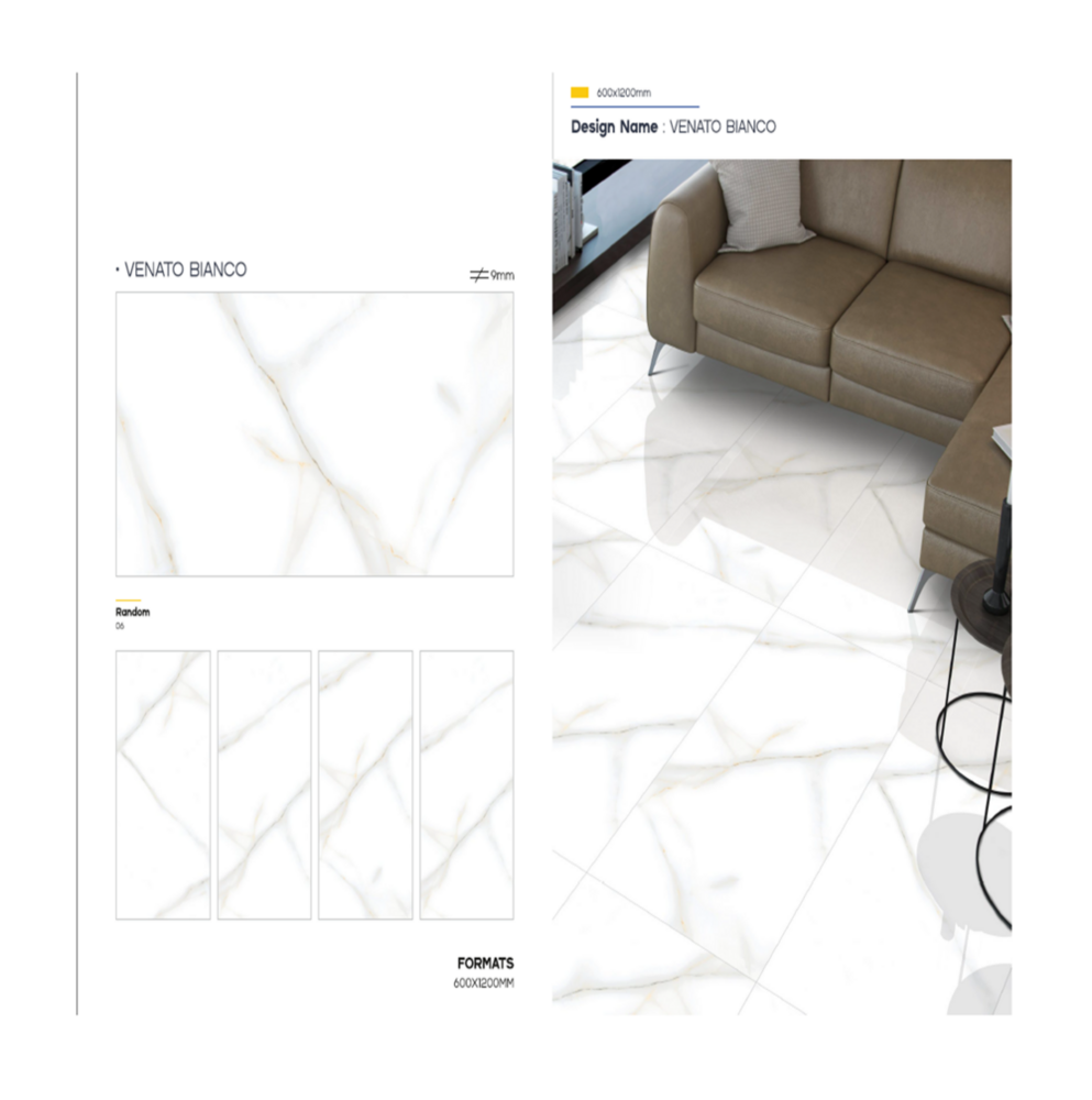 Floor Ceramic Tiles - Size: 600 X 1200mm
