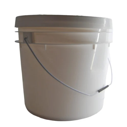 20 KG Plain White Plastic Paint Bucket With Lid