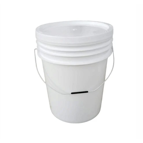20 Ltr White Plastic Paint Bucket With Handle
