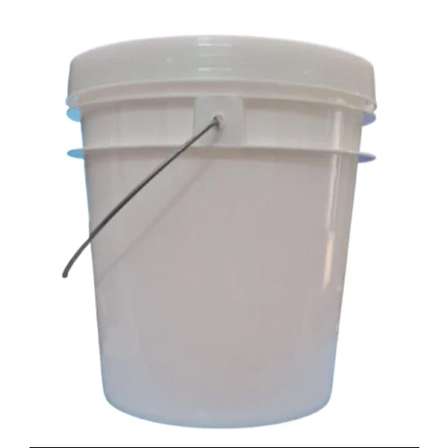 10 KG White Plastic Bucket For Shrikhand Packaging