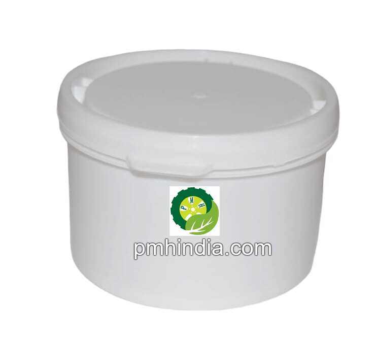 500 ML White Plastic Round Containers