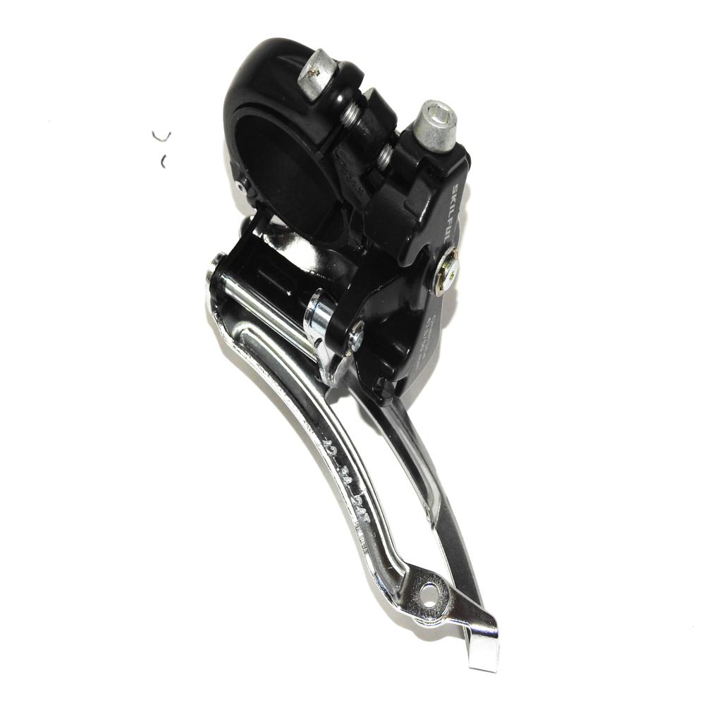 Black Cycle Front Derailleur - 1.5mm Thickness, 70mm To 120mm (L) | Smooth, Precise Shifting For Enhanced Riding Efficiency On All Terrains