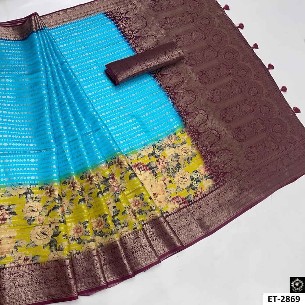 Floral Zari Work SAREE