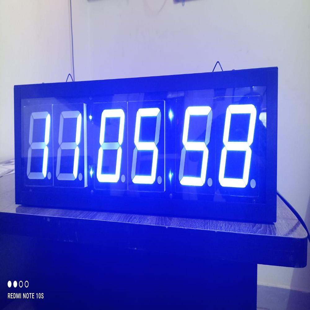 FND Digital Clock (Blue)
