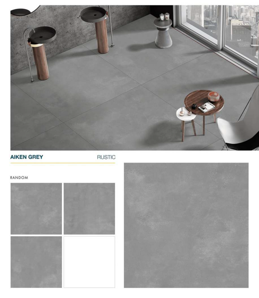Slab floor tiles