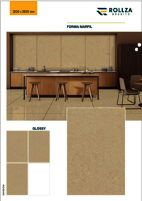 Polished slab tiles