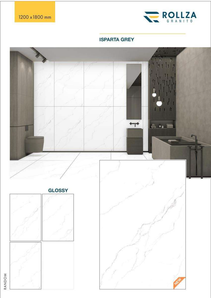 Polished slab tiles