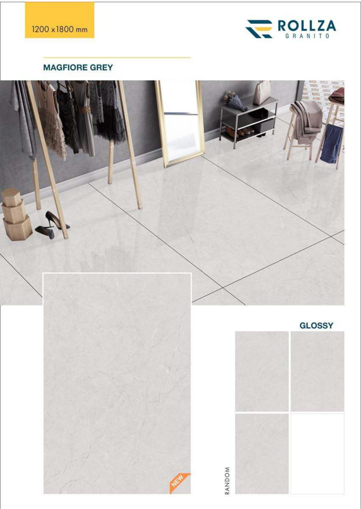 Ceramic Slab Tiles - Size: 1200x1800mm