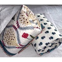 Hand Block Printed Single Bed Quilt
