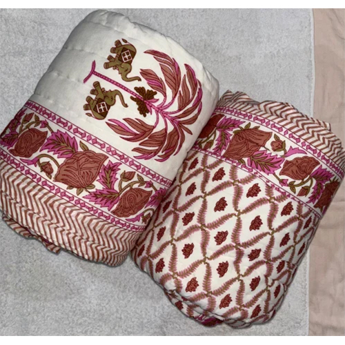 Single Cotton Jaipuri Printed Quilt