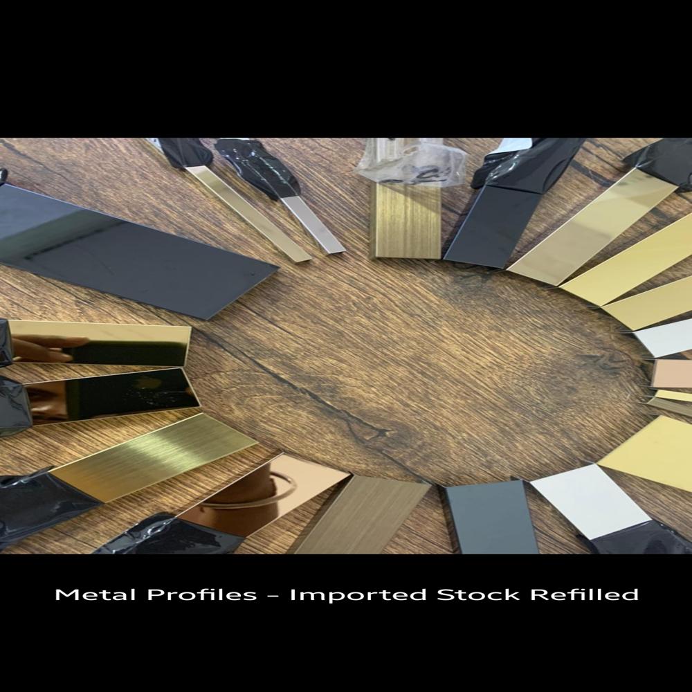 PVD SS Profiles (8ft)  By Re Imagine Creative Decor 
