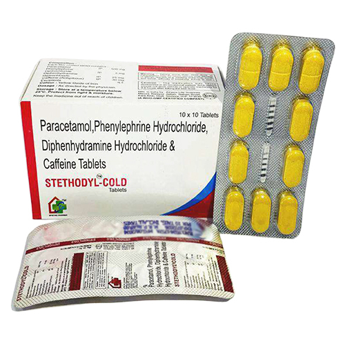 Paracetamol Phenylephrine Hydrochloride Diphenydramine Hydrochloride And Caffeine Tablets