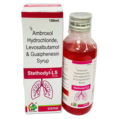 100 ML Ambroxol Hydrochloride Levosalbutamol And Guaiphenesin Syrup