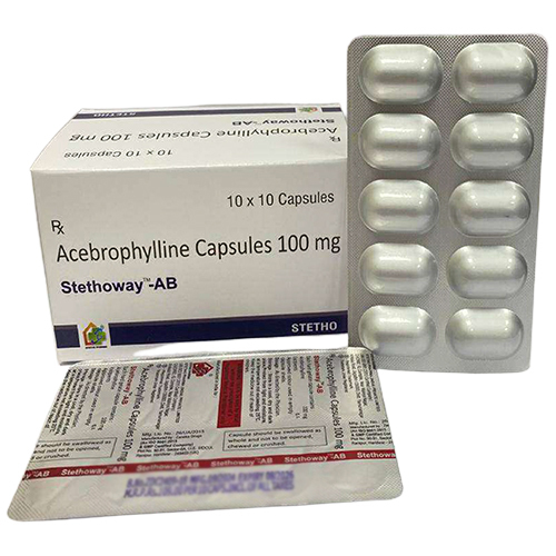 100 Mg Acebrophylline Capsules - Drug Type: General Medicines