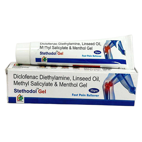 30 Gm Diclofenac Diethylamine Linseed Oil Methyl Salicylate And Menthol Gel - Color: White