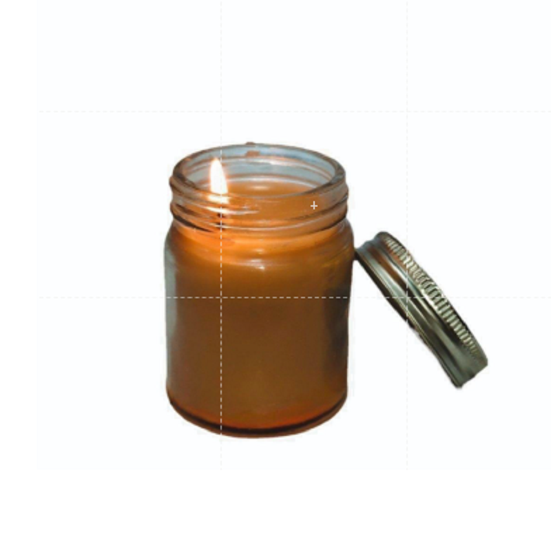 Vintage Design Jar With Tin Lid Candle Holder 100% Good Quality Wax And Natural Smell Scent