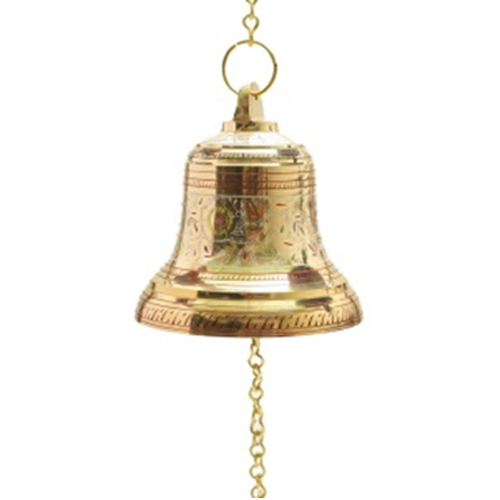 Brass Bell Hanging With Chainanging Bells For Mandir