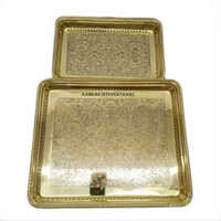 Metal Brass Designer Tray - Color: Various Available