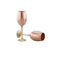 Antique Copper Flutes Elegant Designer Glass