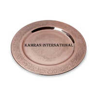Copper Etching Charger Plate - Color: Various Available
