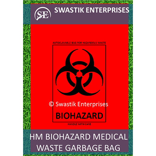 Plastic Garbage Bag - Color: Red Blue Yellow