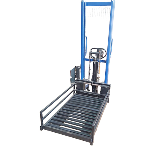 रोलर के साथ मैनुअल स्टैकर