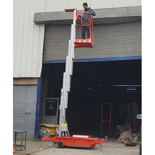 Single Mast Aerial Work Platform - Color: Orange