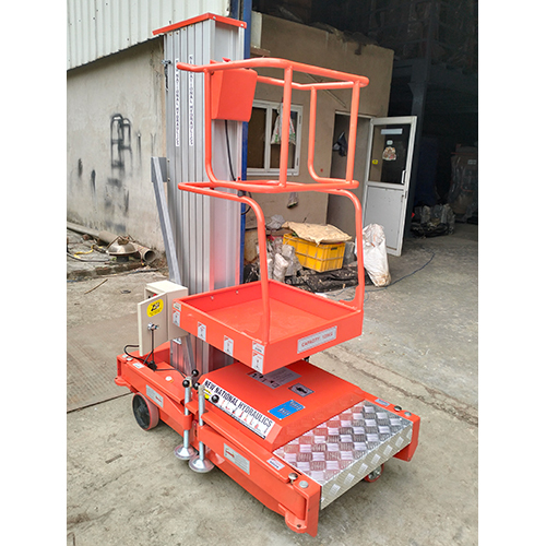 Single Mast Aerial Work Platform - Color: Orange