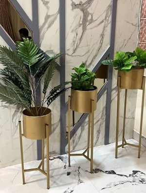 Metal Planter Set - Grade: Decorative / Premium