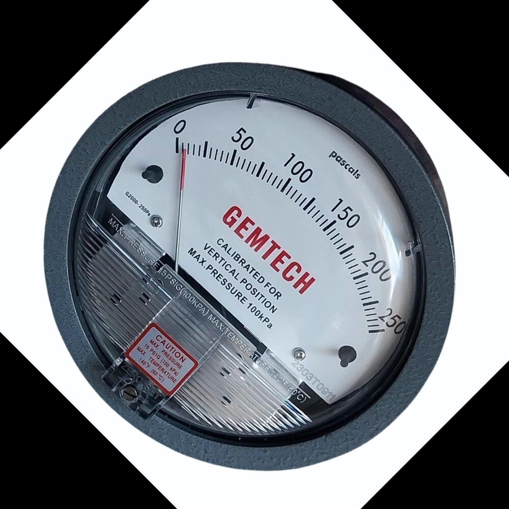 GEMTECH Differential Pressure Gauge Wholesaler For Mandsaur Madhya Pradesh